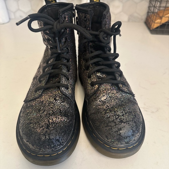 Dr. Martens Black Glitter Boots - Picture 4 of 6